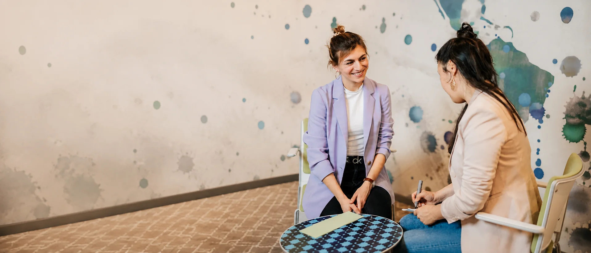 Coachingsituation zu zweit in der Advanced-Ausbildung