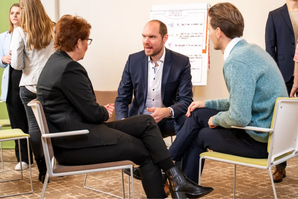 Coaching-Gespräch im Stuhlkreis